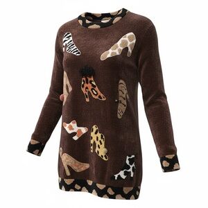 Brown Motif Women's Sweater